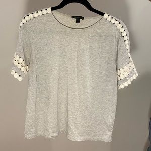 J. Crew Shirt With Lace Sleeves